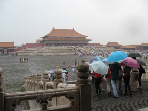 Passing through gates to the Forbidden City