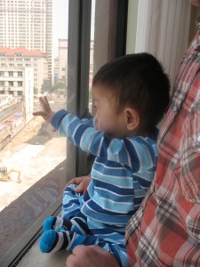 Waving goodbye to his home province of Shanxi