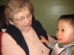 Alexander with great grandma